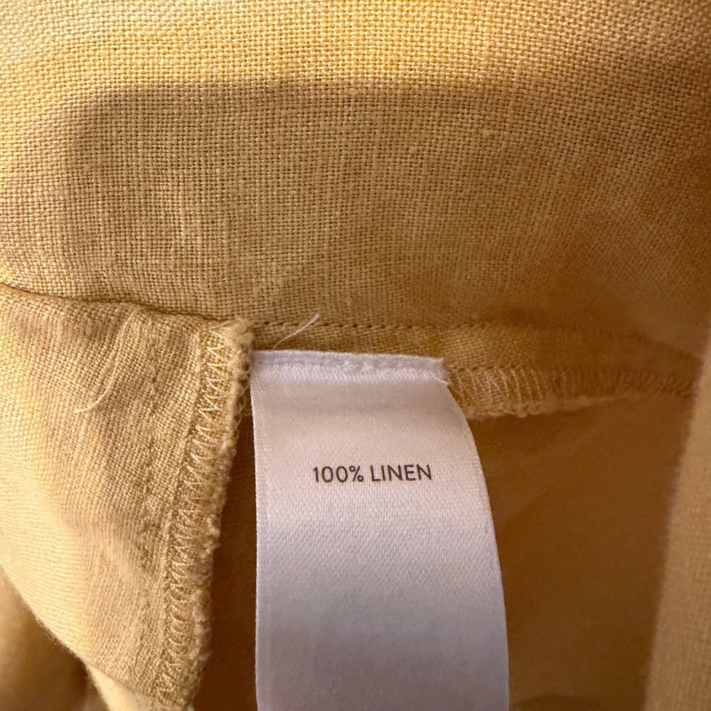 J. Jill Mustard 100% Linen Dress - Picture 4 of 5